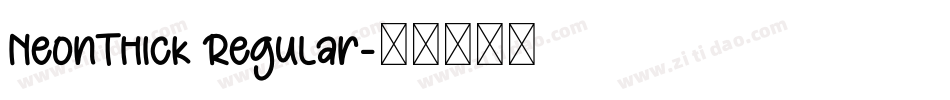 NeonThick Regular字体转换